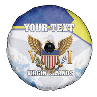 Personalized US Virgin Islands Spare Tire Cover Happy Independence Day