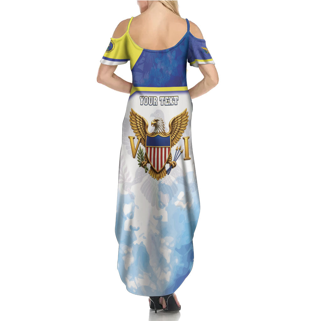 Personalized US Virgin Islands Summer Maxi Dress Happy Independence Day