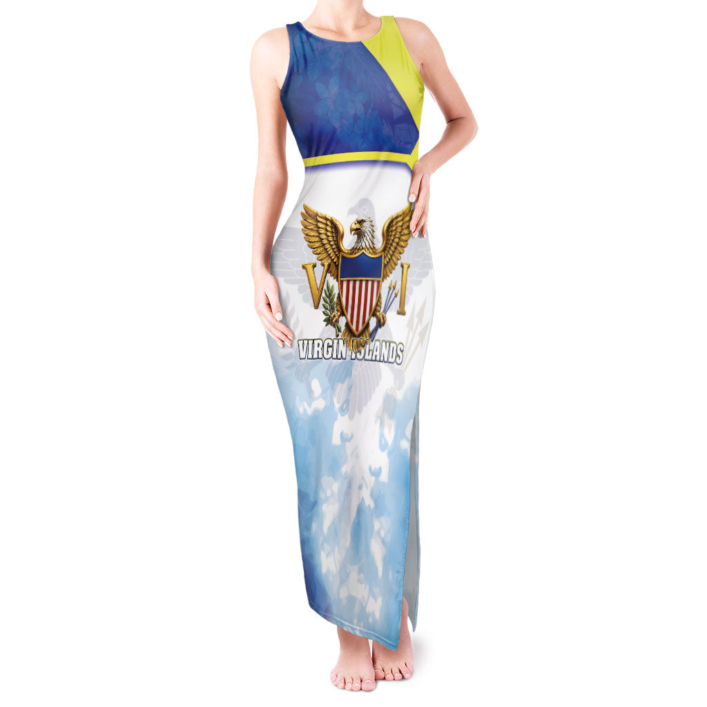 Personalized US Virgin Islands Tank Maxi Dress Happy Independence Day