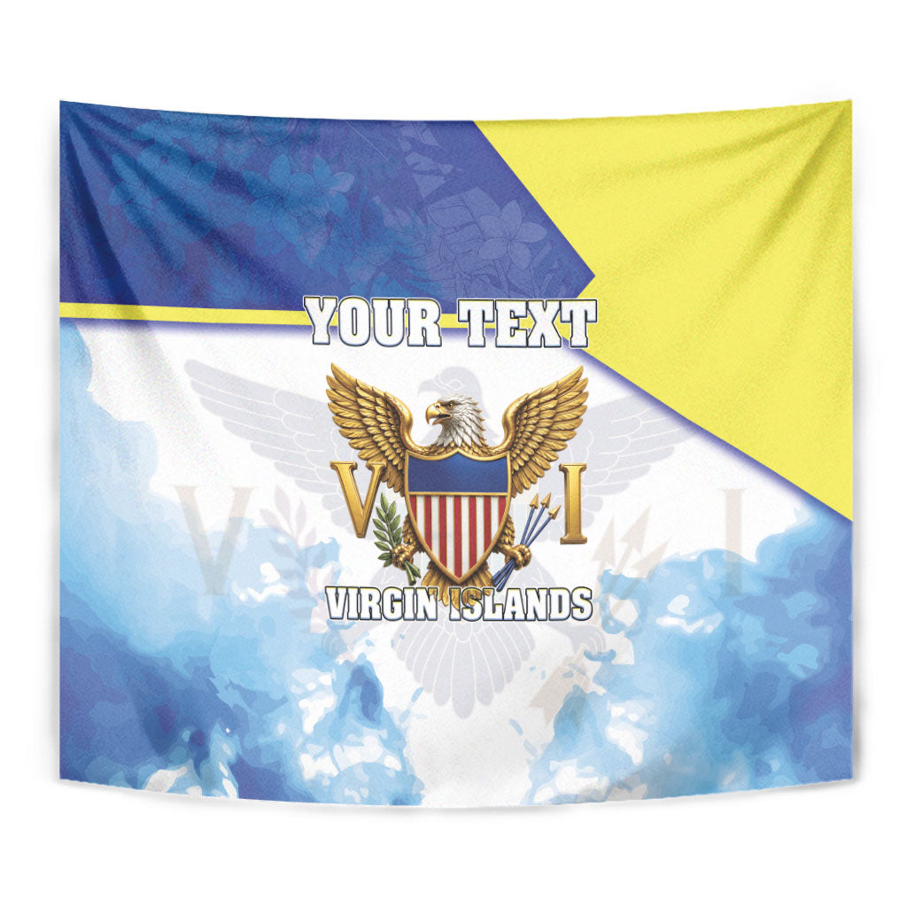 Personalized US Virgin Islands Tapestry Happy Independence Day