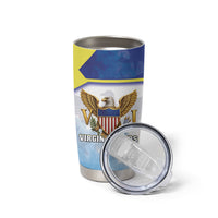 Personalized US Virgin Islands Tumbler Cup Happy Independence Day