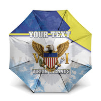 Personalized US Virgin Islands Umbrella Happy Independence Day