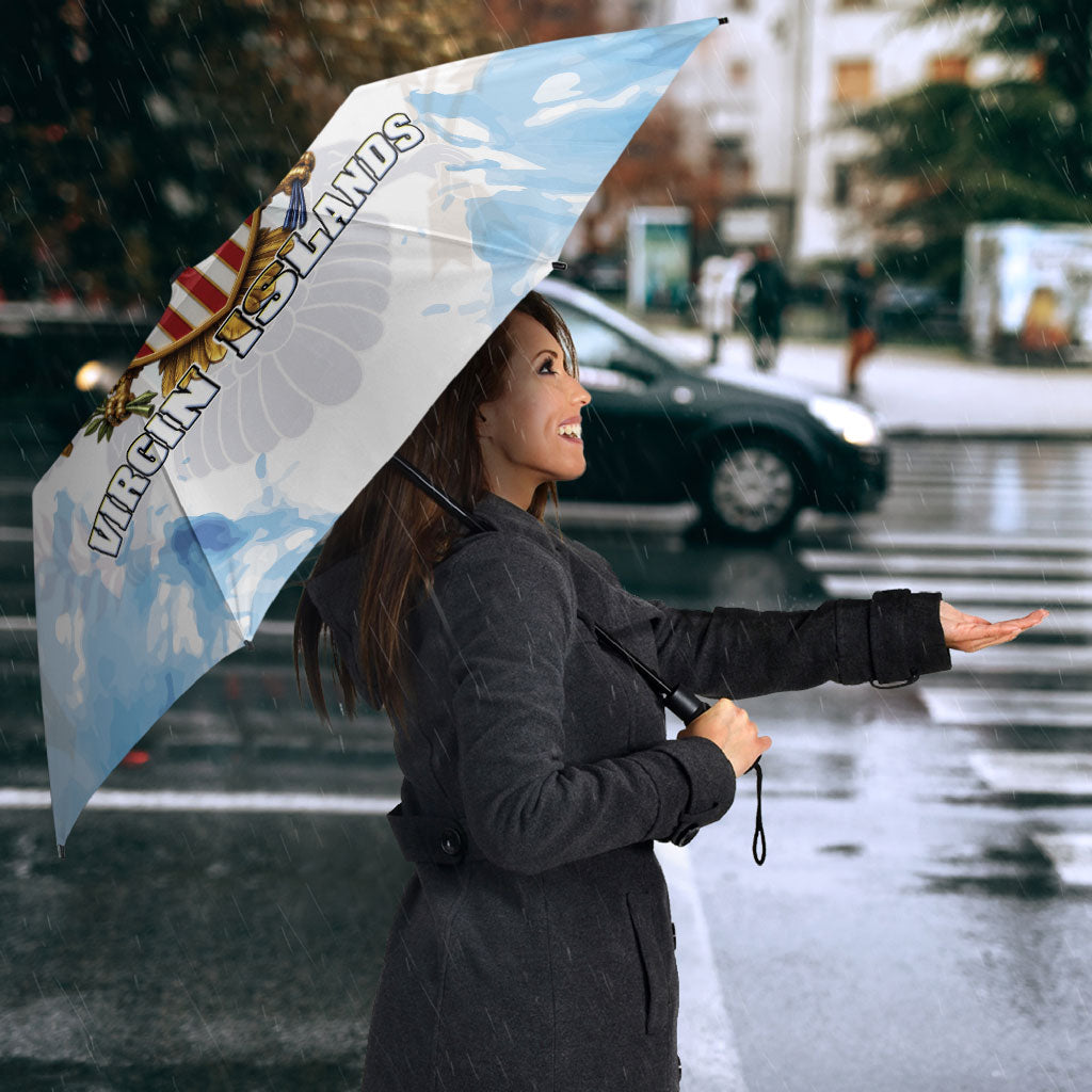 Personalized US Virgin Islands Umbrella Happy Independence Day