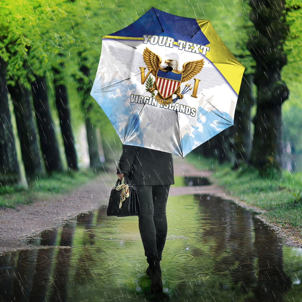 Personalized US Virgin Islands Umbrella Happy Independence Day