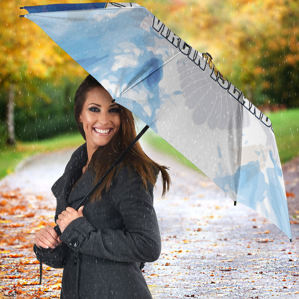 Personalized US Virgin Islands Umbrella Happy Independence Day