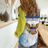 Personalized US Virgin Islands Women Casual Shirt Happy Independence Day