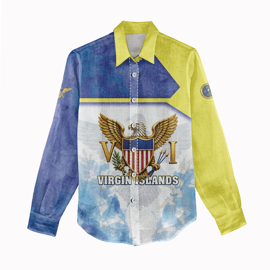 Personalized US Virgin Islands Women Casual Shirt Happy Independence Day