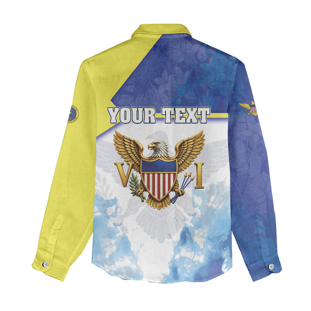Personalized US Virgin Islands Women Casual Shirt Happy Independence Day