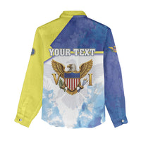Personalized US Virgin Islands Women Casual Shirt Happy Independence Day