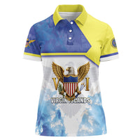 Personalized US Virgin Islands Women Polo Shirt Happy Independence Day