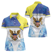 Personalized US Virgin Islands Women Polo Shirt Happy Independence Day