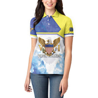 Personalized US Virgin Islands Women Polo Shirt Happy Independence Day