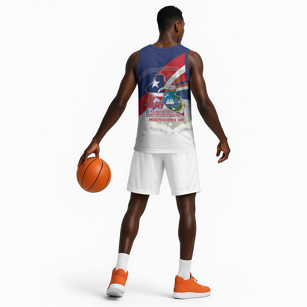 Liberia 1847 Basketball Jersey Happy Independence Day