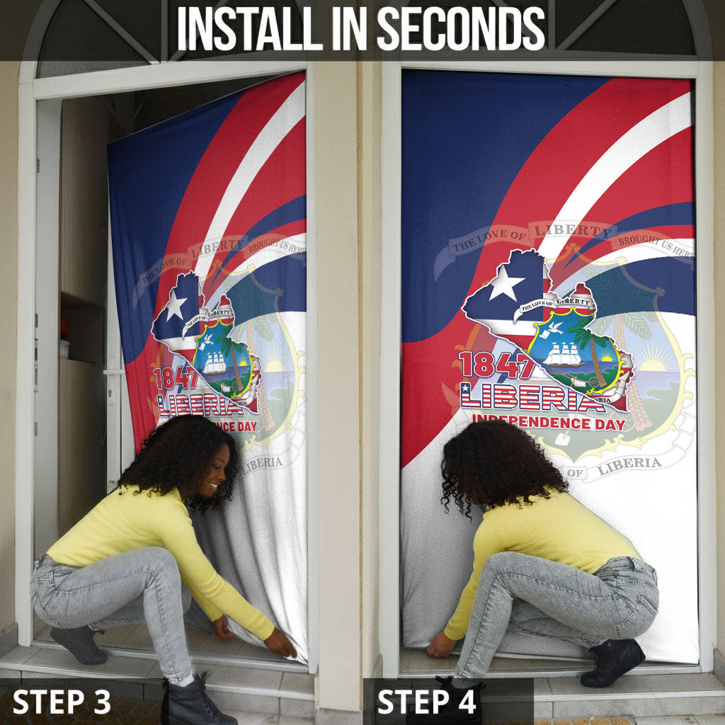 Liberia 1847 Door Cover Happy Independence Day