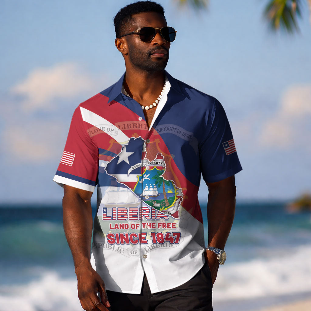 Liberia 1847 Hawaiian Shirt Happy Independence Day LT05
