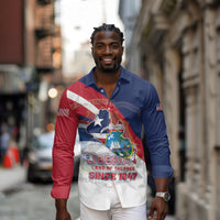 Liberia 1847 Long Sleeve Button Shirt Happy Independence Day