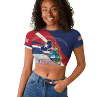 Liberia 1847 Raglan Cropped T shirt Happy Independence Day