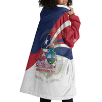 Liberia 1847 Wearable Blanket Hoodie Happy Independence Day
