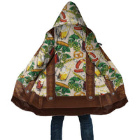 Oktoberfest Lederhosen Costume Cloak Food And Drink Pattern - Wonder Print Shop