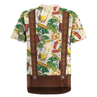 Oktoberfest Lederhosen Costume Rugby Jersey Food And Drink Pattern - Wonder Print Shop