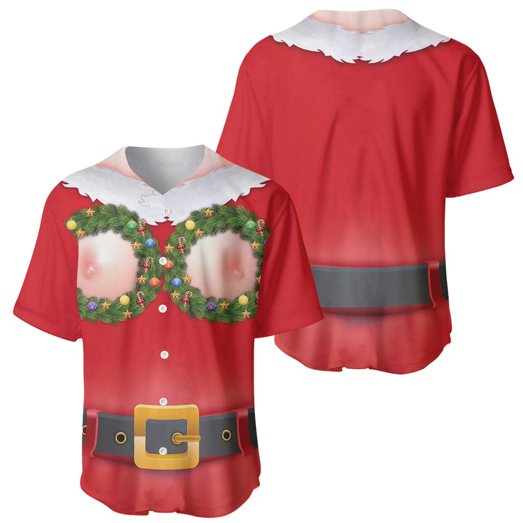 Funny Christmas Costume Baseball Jersey Busty Big Boobs - Wonder Print Shop