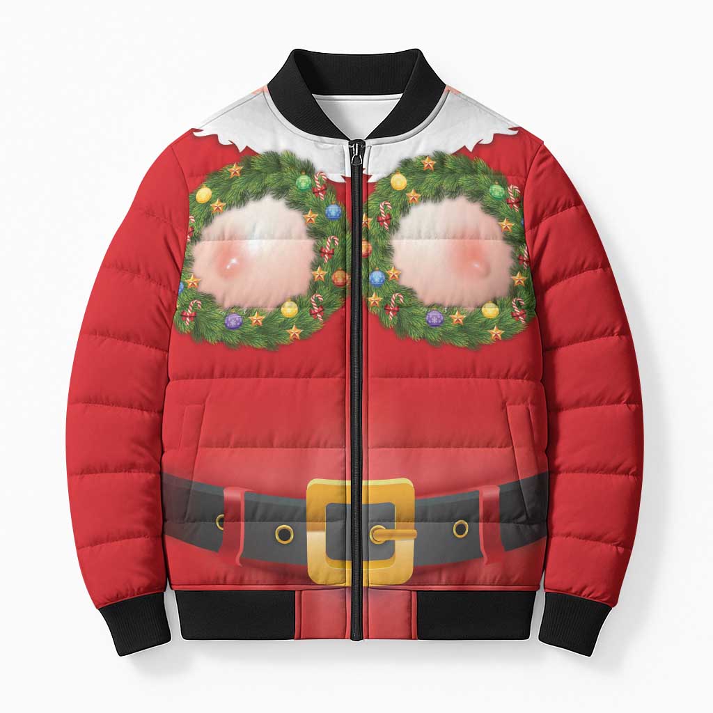 Funny Christmas Costume Bomber Puffer Jacket Busty Big Boobs - Wonder Print Shop
