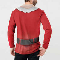 Funny Christmas Costume Button Sweatshirt Busty Big Boobs - Wonder Print Shop