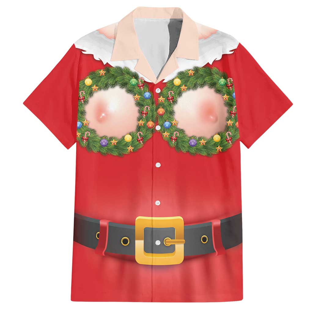 Funny Christmas Costume Hawaiian Shirt Busty Big Boobs - Wonder Print Shop