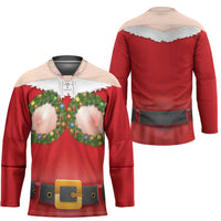 Funny Christmas Costume Hockey Jersey Busty Big Boobs - Wonder Print Shop