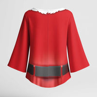 Funny Christmas Costume Kimono Sleeve Blouse Busty Big Boobs - Wonder Print Shop
