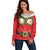 Funny Christmas Costume Off Shoulder Sweater Busty Big Boobs - Wonder Print Shop