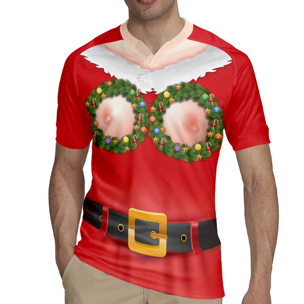 Funny Christmas Costume Rugby Jersey Busty Big Boobs - Wonder Print Shop