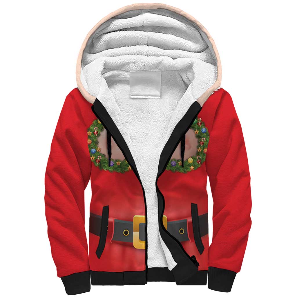 Funny Christmas Costume Sherpa Hoodie Busty Big Boobs - Wonder Print Shop
