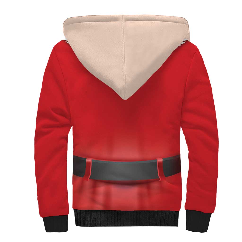 Funny Christmas Costume Sherpa Hoodie Busty Big Boobs - Wonder Print Shop