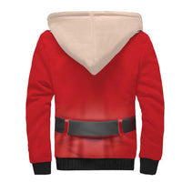 Funny Christmas Costume Sherpa Hoodie Busty Big Boobs - Wonder Print Shop