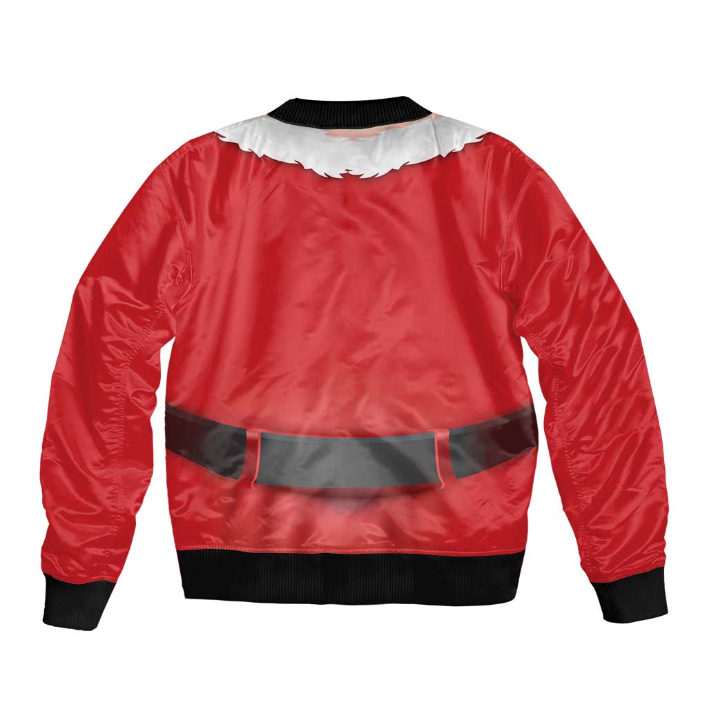 Funny Christmas Costume Sleeve Zip Bomber Jacket Busty Big Boobs - Wonder Print Shop
