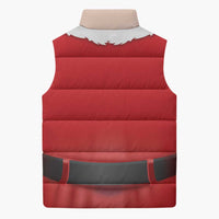 Funny Christmas Costume Sleeveless Puffer Jacket Busty Big Boobs - Wonder Print Shop