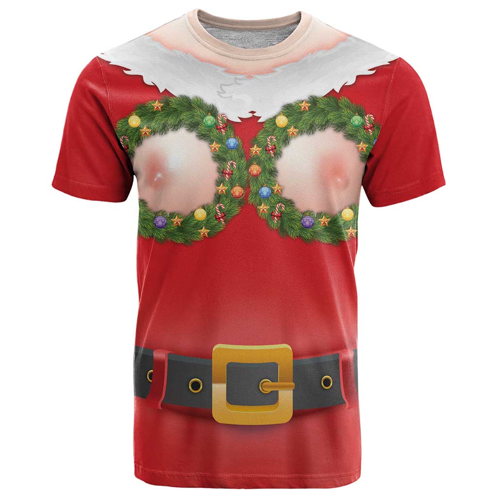Funny Christmas Costume T Shirt Busty Big Boobs - Wonder Print Shop