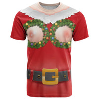 Funny Christmas Costume T Shirt Busty Big Boobs - Wonder Print Shop
