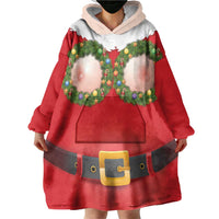 Funny Christmas Costume Wearable Blanket Hoodie Busty Big Boobs - Wonder Print Shop