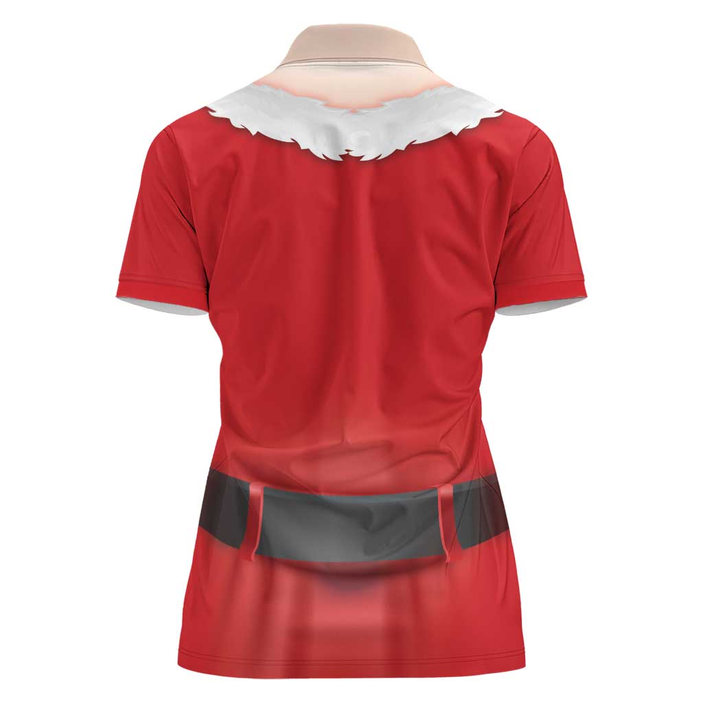 Funny Christmas Costume Women Polo Shirt Busty Big Boobs - Wonder Print Shop