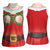 Funny Christmas Costume Women Sleeveless Polo Shirt Busty Big Boobs - Wonder Print Shop