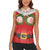 Funny Christmas Costume Women Sleeveless Polo Shirt Busty Big Boobs - Wonder Print Shop
