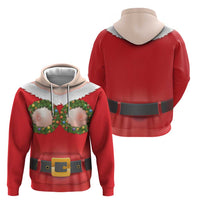 Funny Christmas Costume Zip Hoodie Busty Big Boobs - Wonder Print Shop