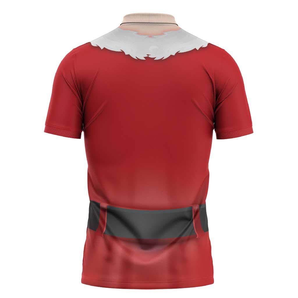 Funny Christmas Costume Zipper Polo Shirt Busty Big Boobs - Wonder Print Shop