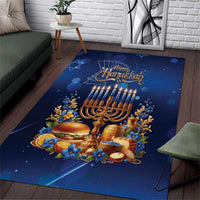 Jewish Hanukkah Festival Area Rug Let's Get Lit LT05 - Wonder Print Shop