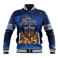 Jewish Hanukkah Festival Baseball Jacket Let's Get Lit LT05 - Wonder Print Shop