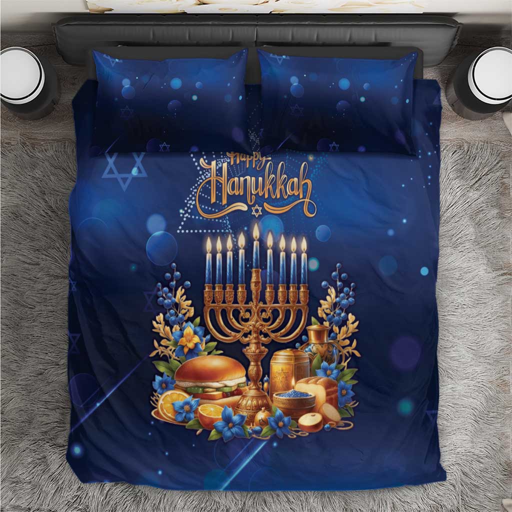 Jewish Hanukkah Festival Bedding Set Let's Get Lit LT05 - Wonder Print Shop