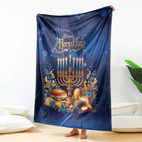 Jewish Hanukkah Festival Blanket Let's Get Lit