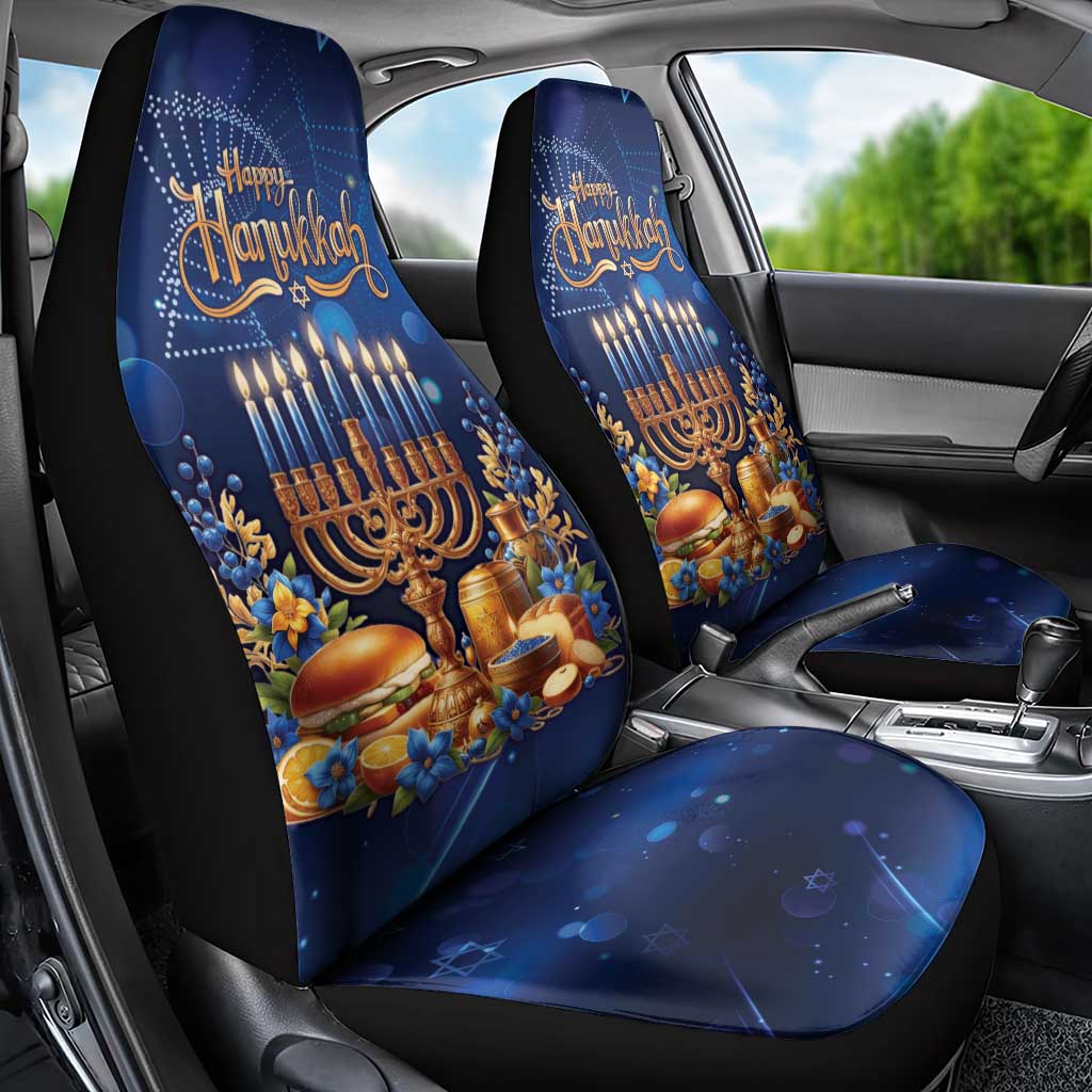 Jewish Hanukkah Festival Car Seat Cover Let's Get Lit LT05 - Wonder Print Shop
